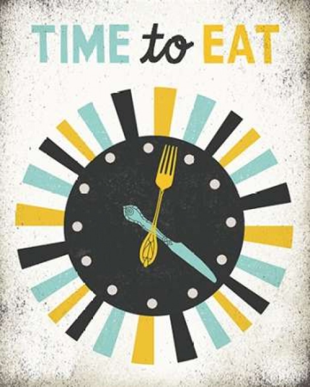 Retro Diner Time to Eat Clock Poster Print by Michael Mullan - Item # VARPDX20387